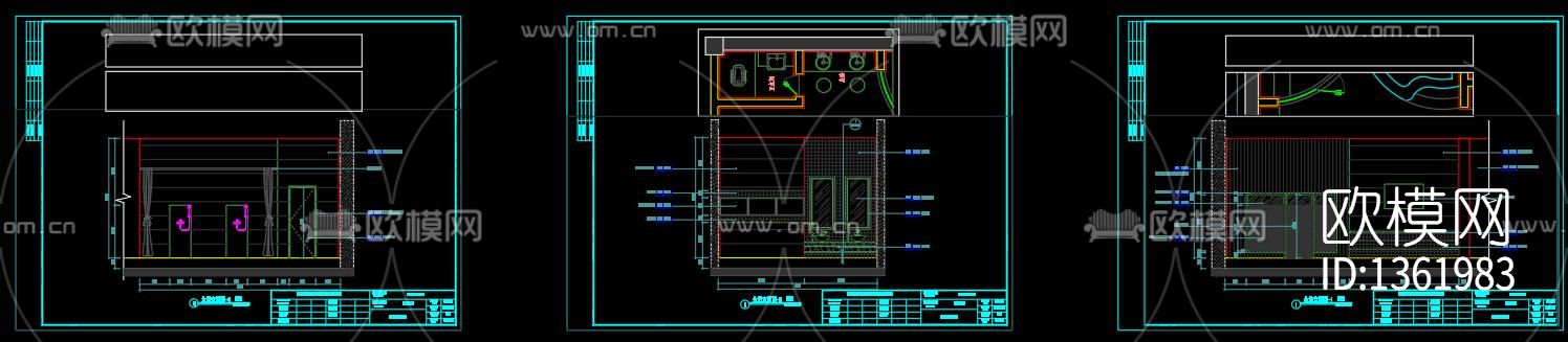 洗浴中心装修设计cad施工图下载（渲染图8）