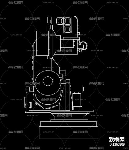 机械手臂cad图库下载（渲染图3）
