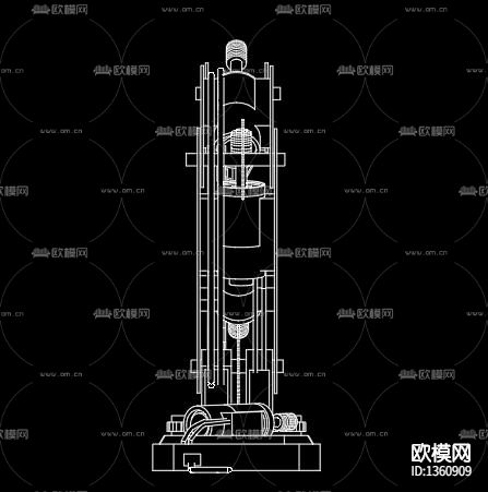 机械手臂cad图库下载（渲染图5）