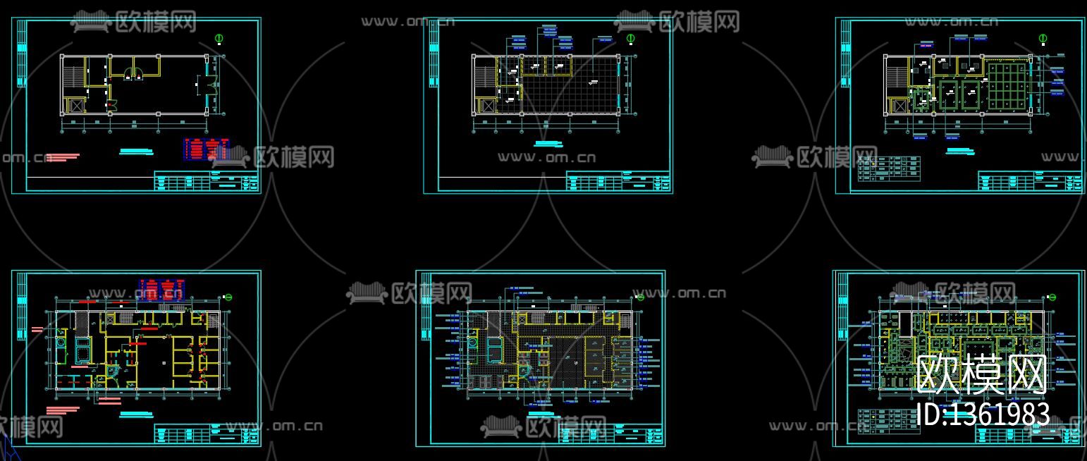 洗浴中心装修设计cad施工图下载（渲染图2）