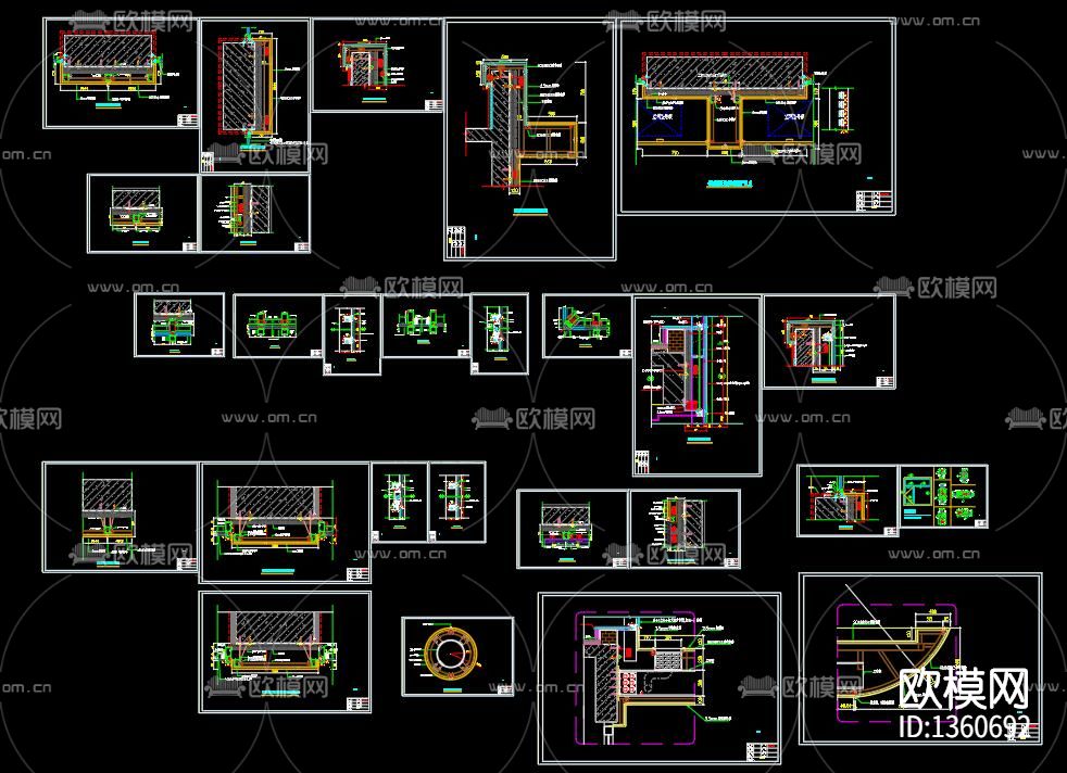 铝塑板节点大样下载（渲染图7）