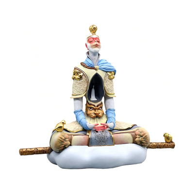  新中式轻奢陶瓷齐天大圣雕塑 