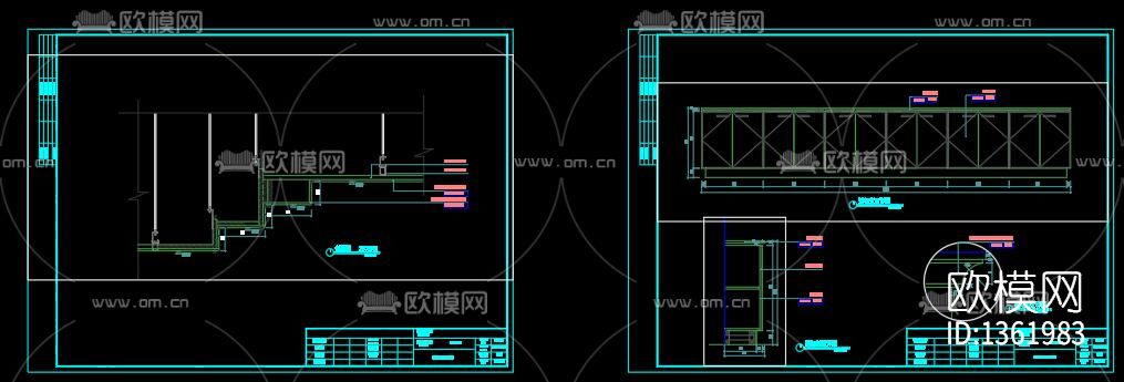 洗浴中心装修设计cad施工图下载（渲染图4）