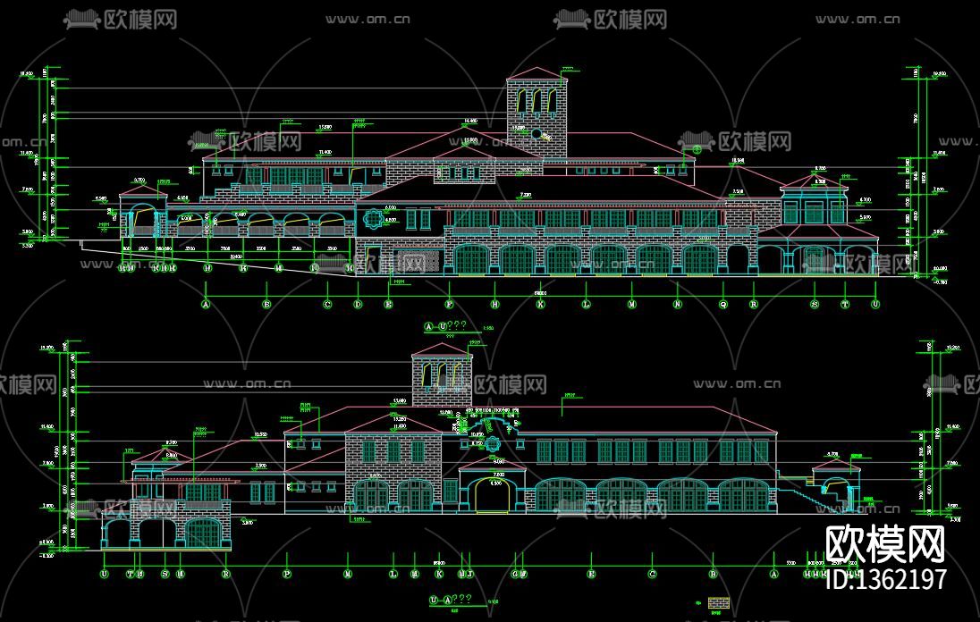 欧式会所cad施工图下载（渲染图5）