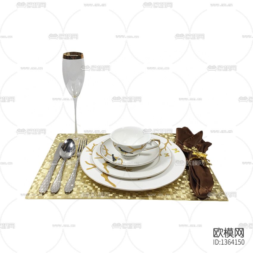 中式简约陶瓷印花餐具