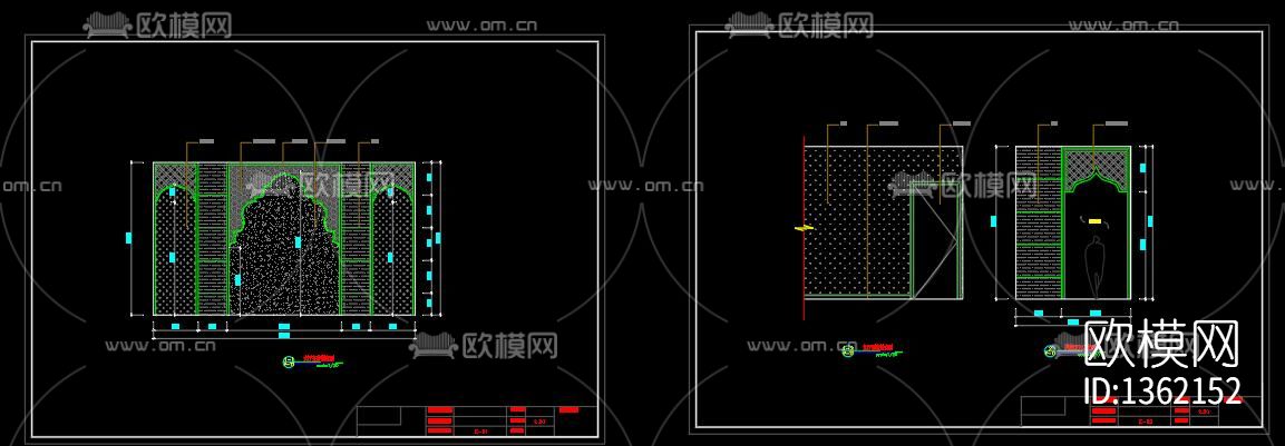 泰式洗浴会所cad施工图下载（渲染图2）