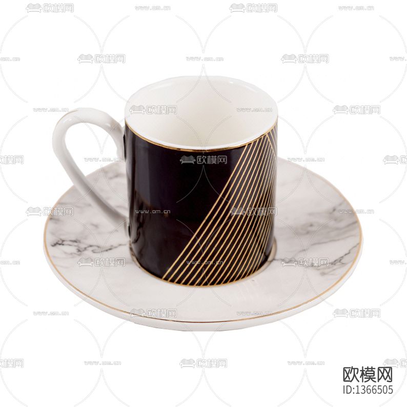 现代轻奢陶瓷彩色条纹釉面茶杯下载