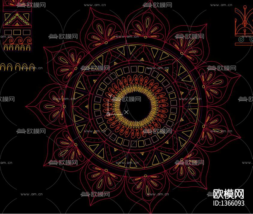 佛系雕花图案下载（渲染图4）