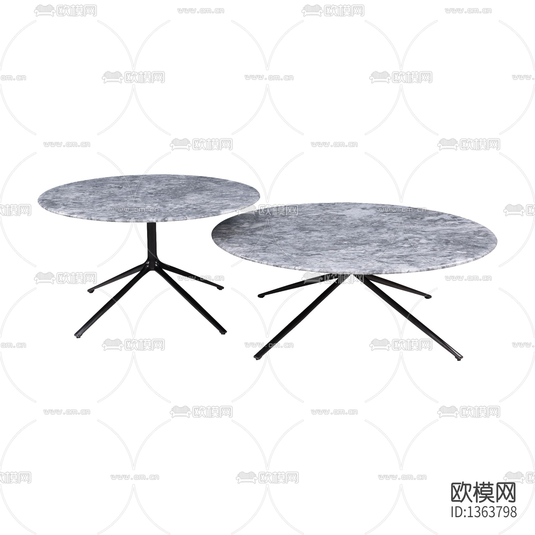 现代简约不锈钢大理石茶几下载