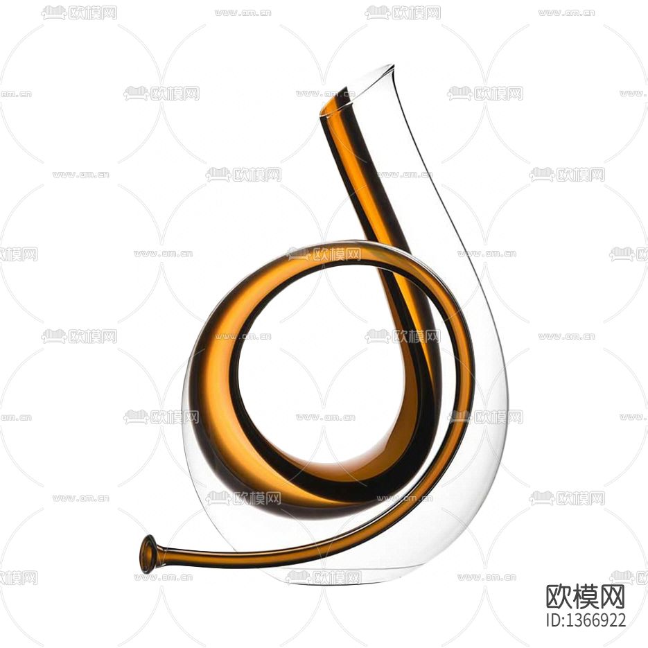 现代简约创意扭曲玻璃醒酒器下载