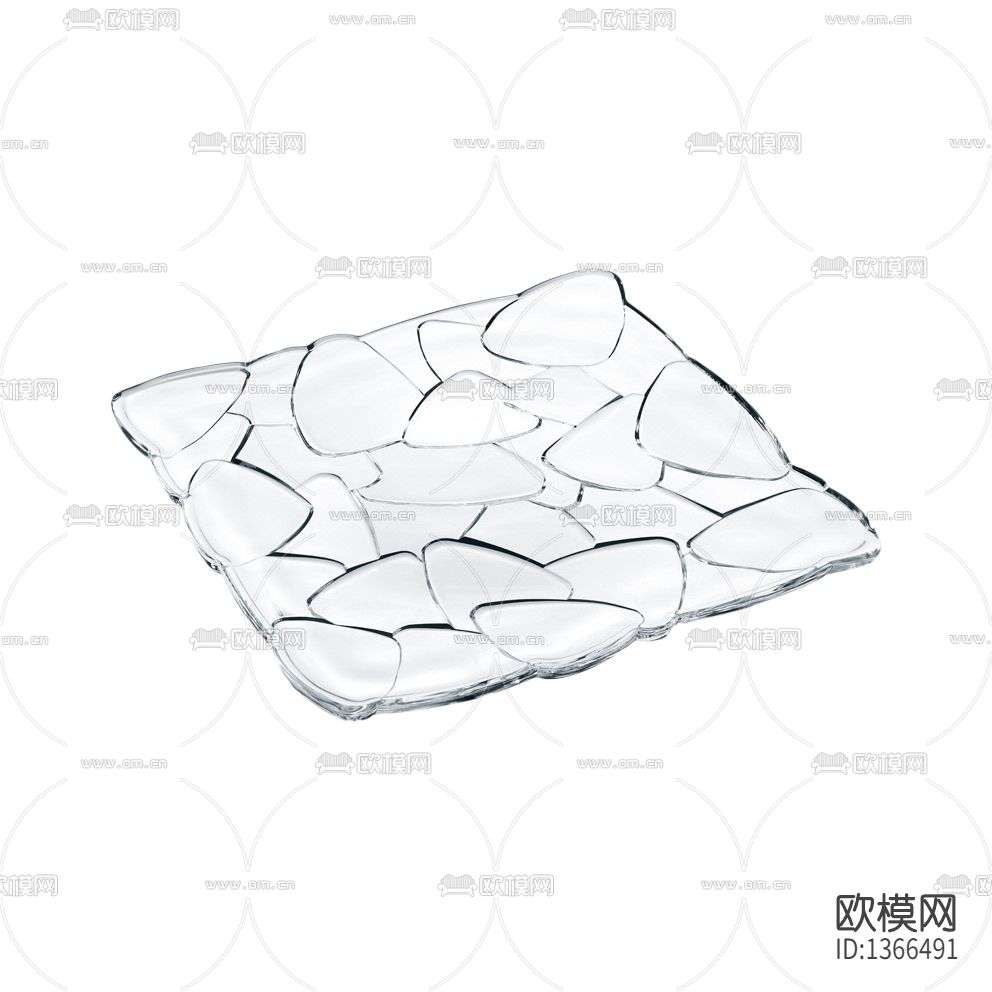 现代简约玻璃水果盘