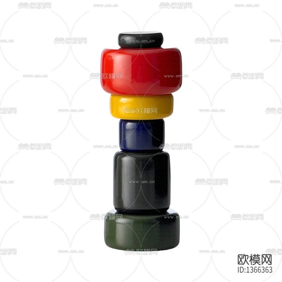 现代简约创意陶瓷彩色釉面调料瓶下载