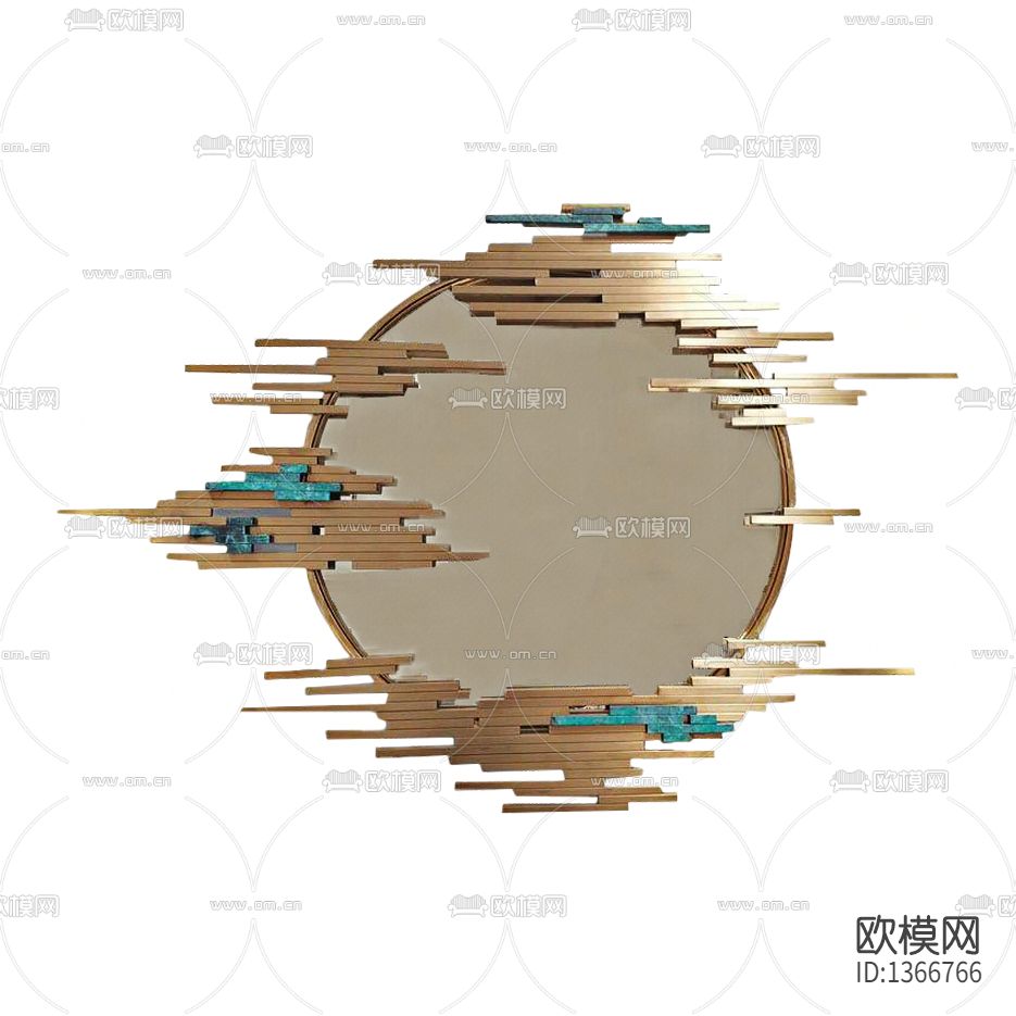 新中式八百里云和月系列镜子