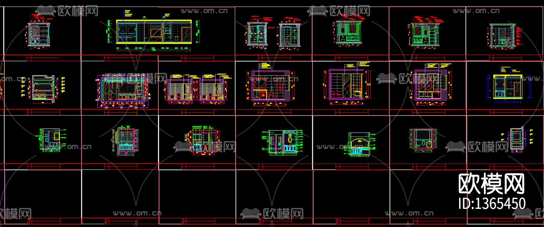 卫生间立面图下载（渲染图2）