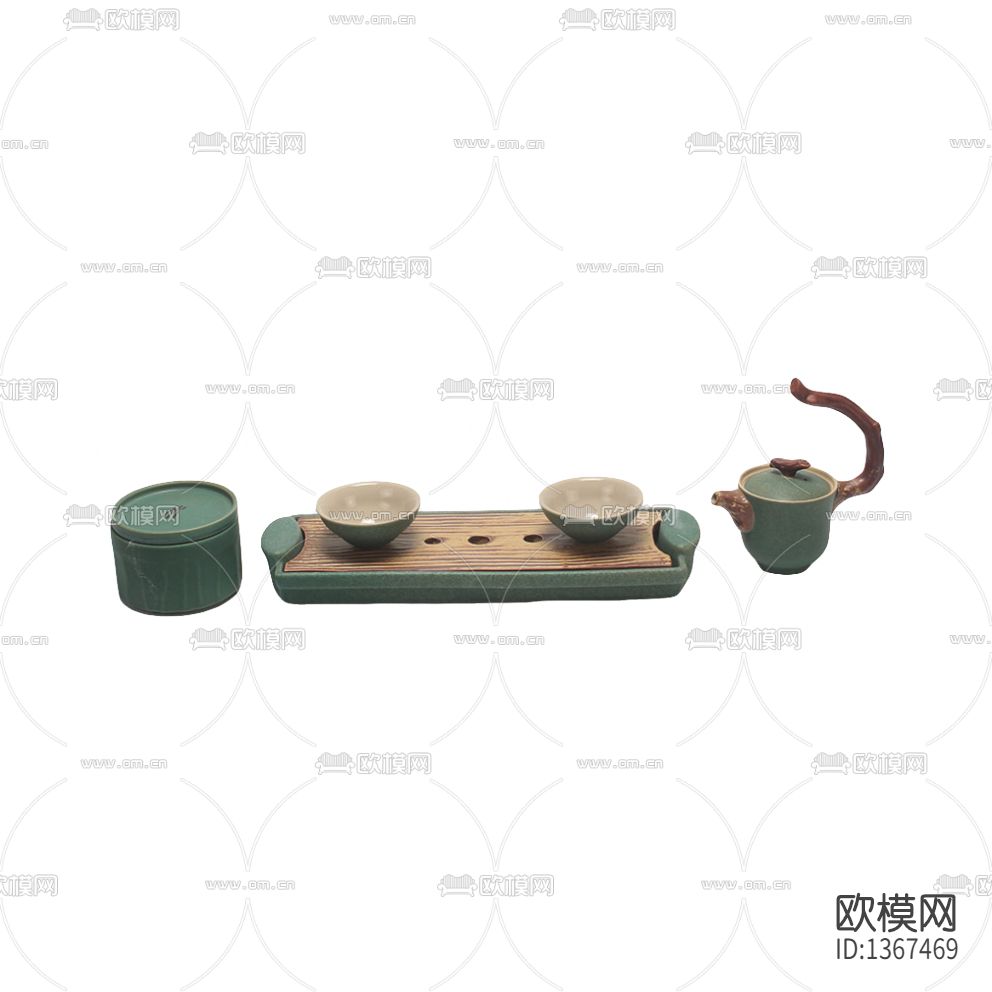 新中式禅意陶瓷茶具套件下载