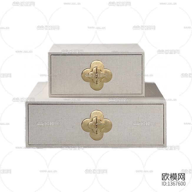 新中式禅意实木铁艺装饰盒