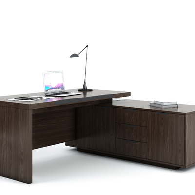  现代大班台su模型 