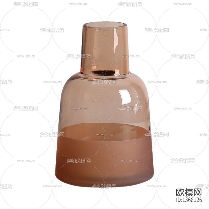 现代简约几何透明玻璃花器下载