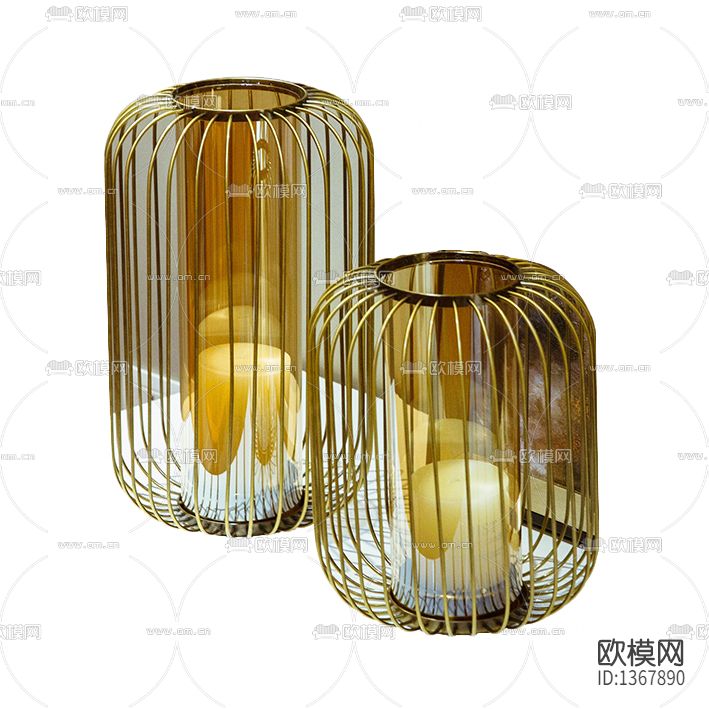 简欧铁艺鸟笼装饰烛台下载