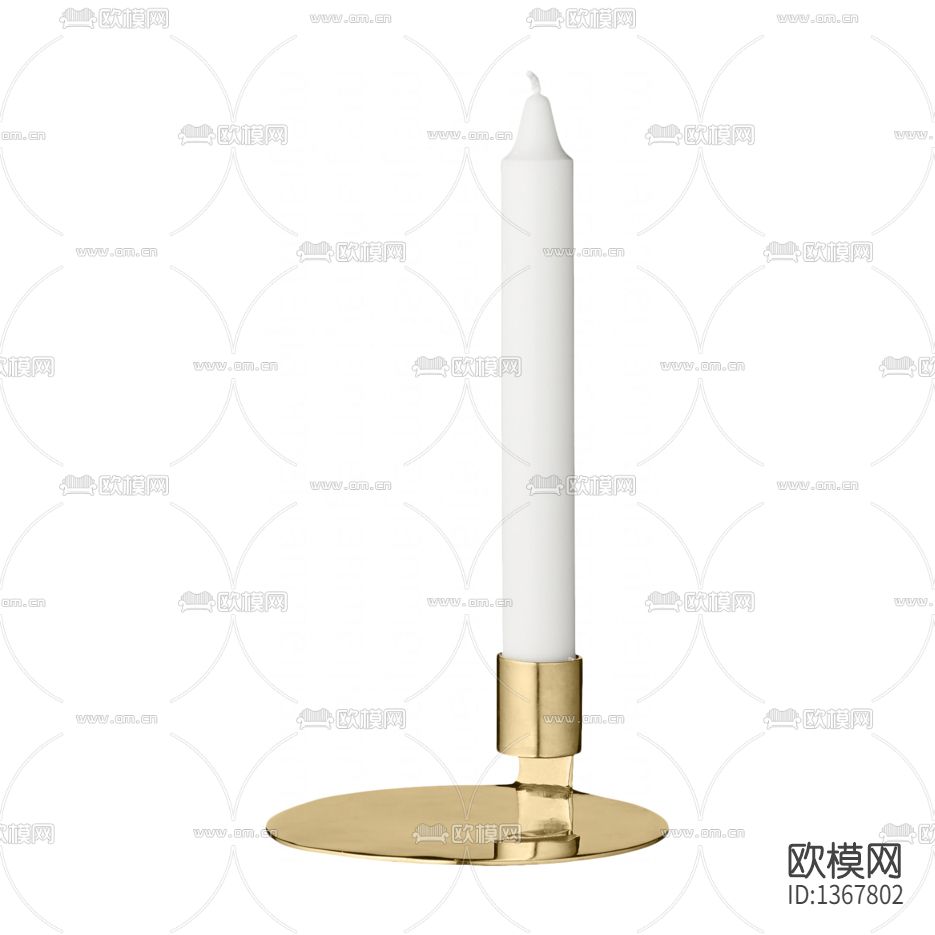 现代轻奢不锈钢烛台下载