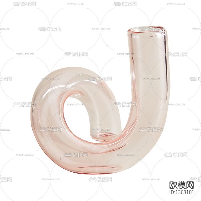 北欧极简玻璃弯管玻璃花器