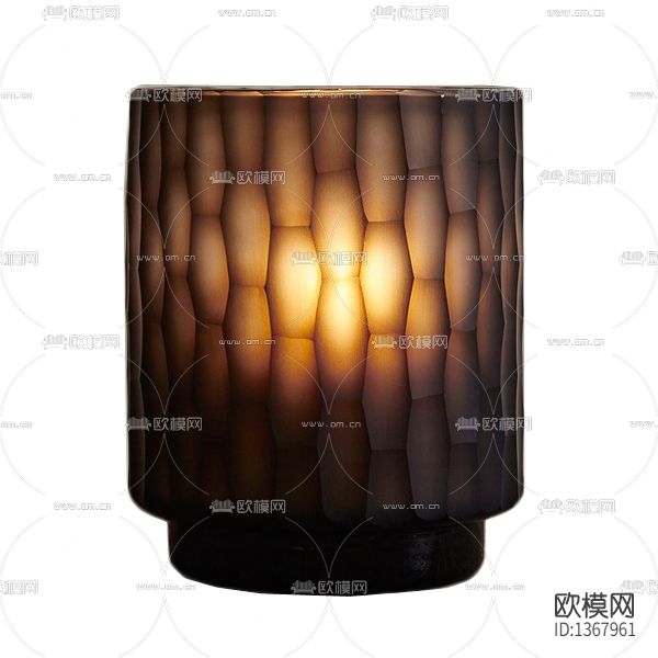 美式手工几何蜂窝玻璃烛台下载