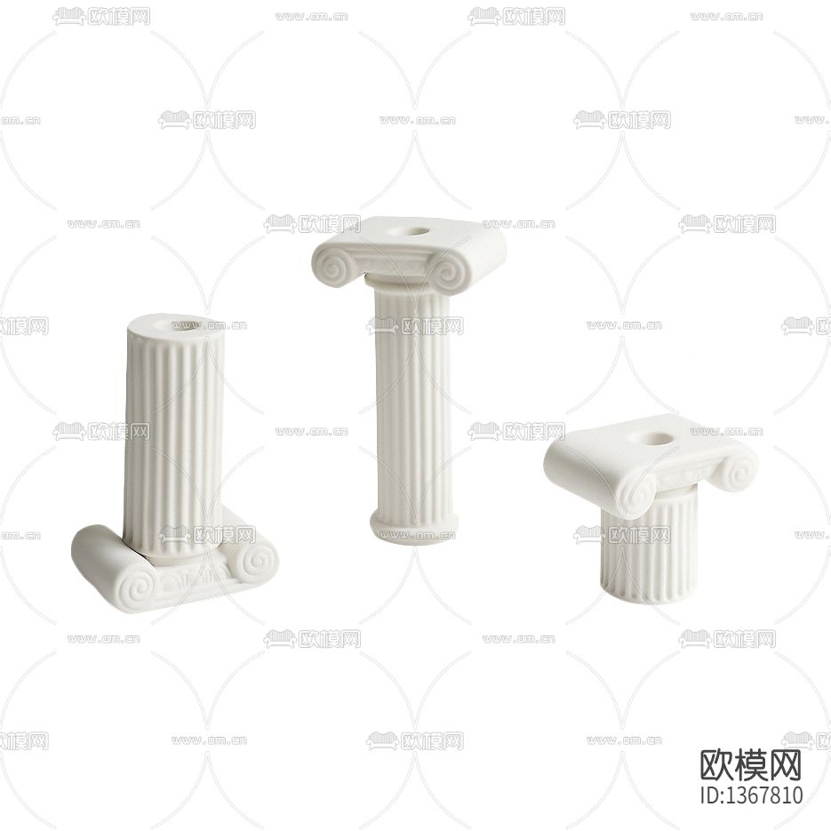 北欧罗马柱烛台下载