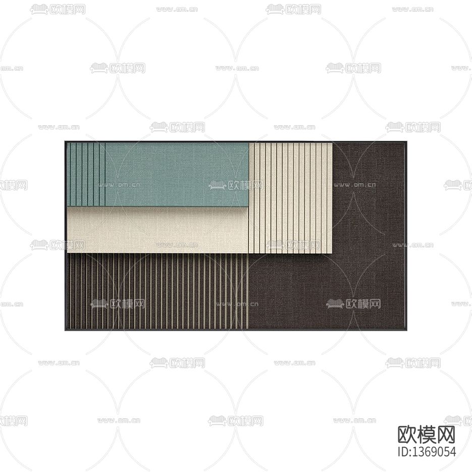 现代简约几何线条晶瓷实物装置画下载