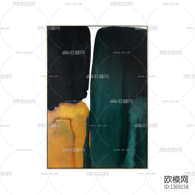 现代轻奢创意色块抽象画下载