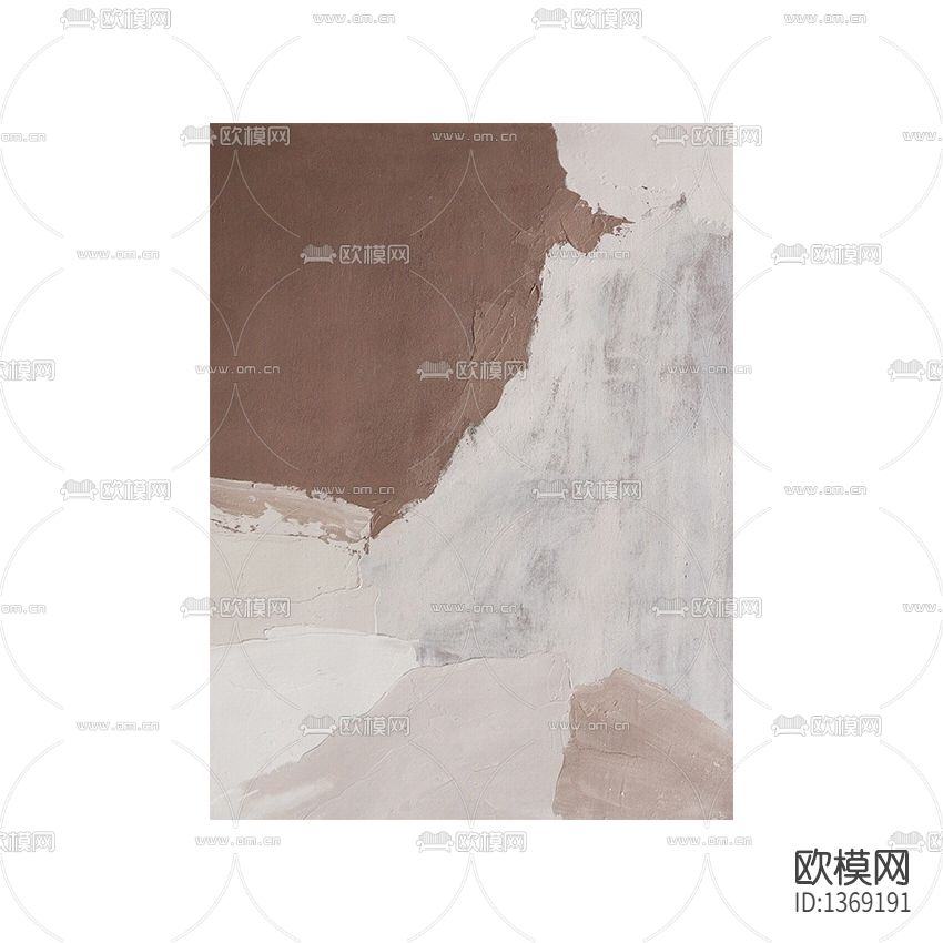 现代简约色块海滩抽象画下载