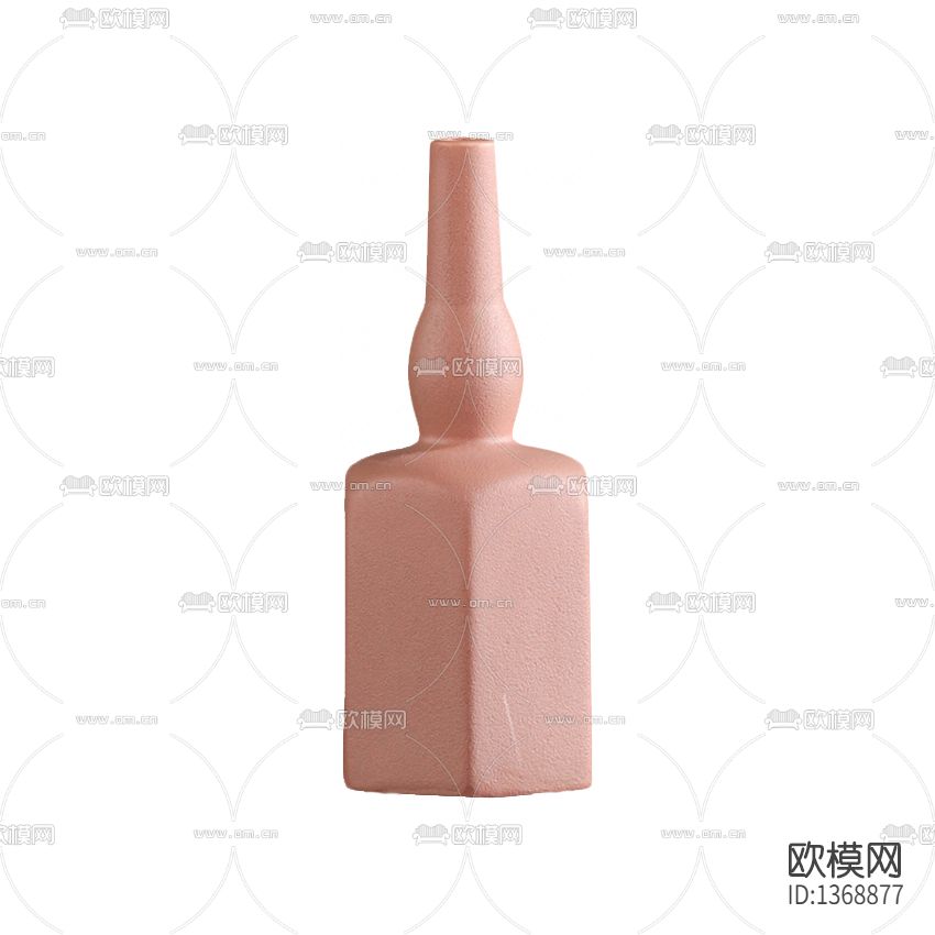 北欧极简莫兰迪粉红陶瓷花瓶下载