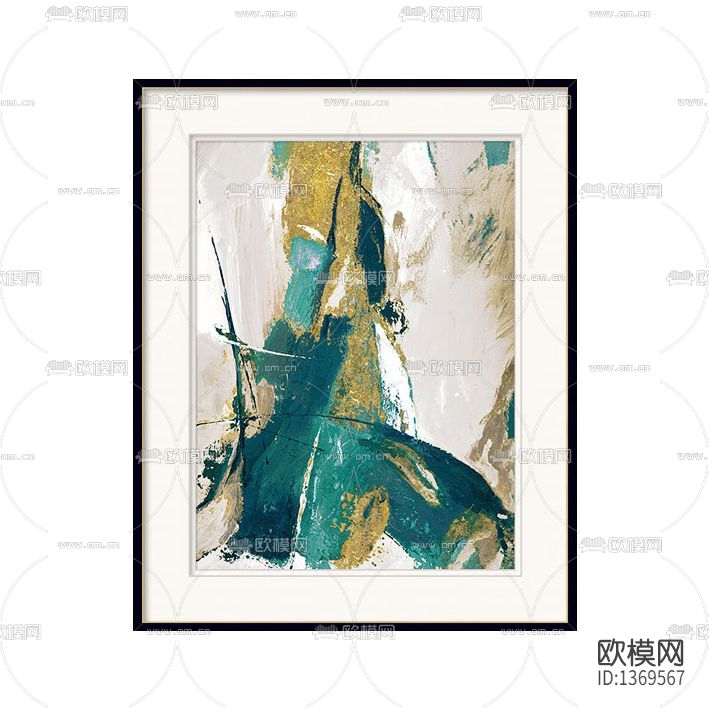 北欧简约彩色抽象画