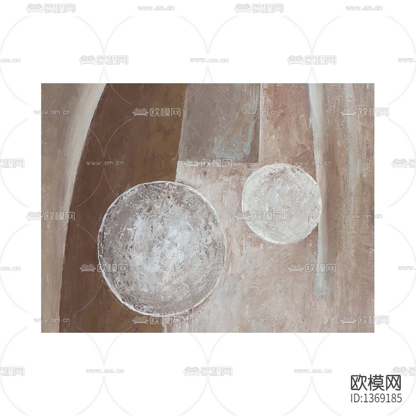 北欧简约色块装饰抽象画下载