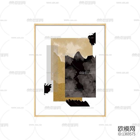 现代简约晶瓷抽象画下载