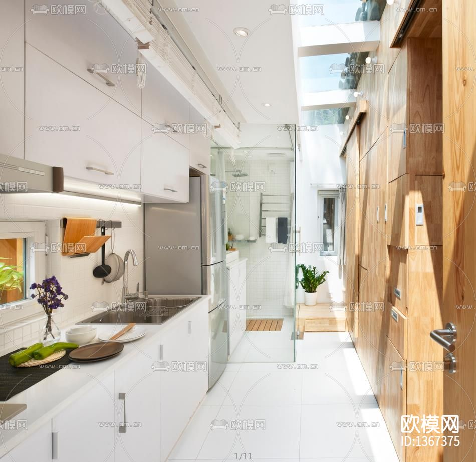 四合院改造cad施工图下载（渲染图5）