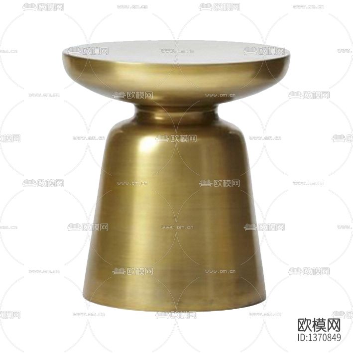 北欧简约金属圆形边几下载