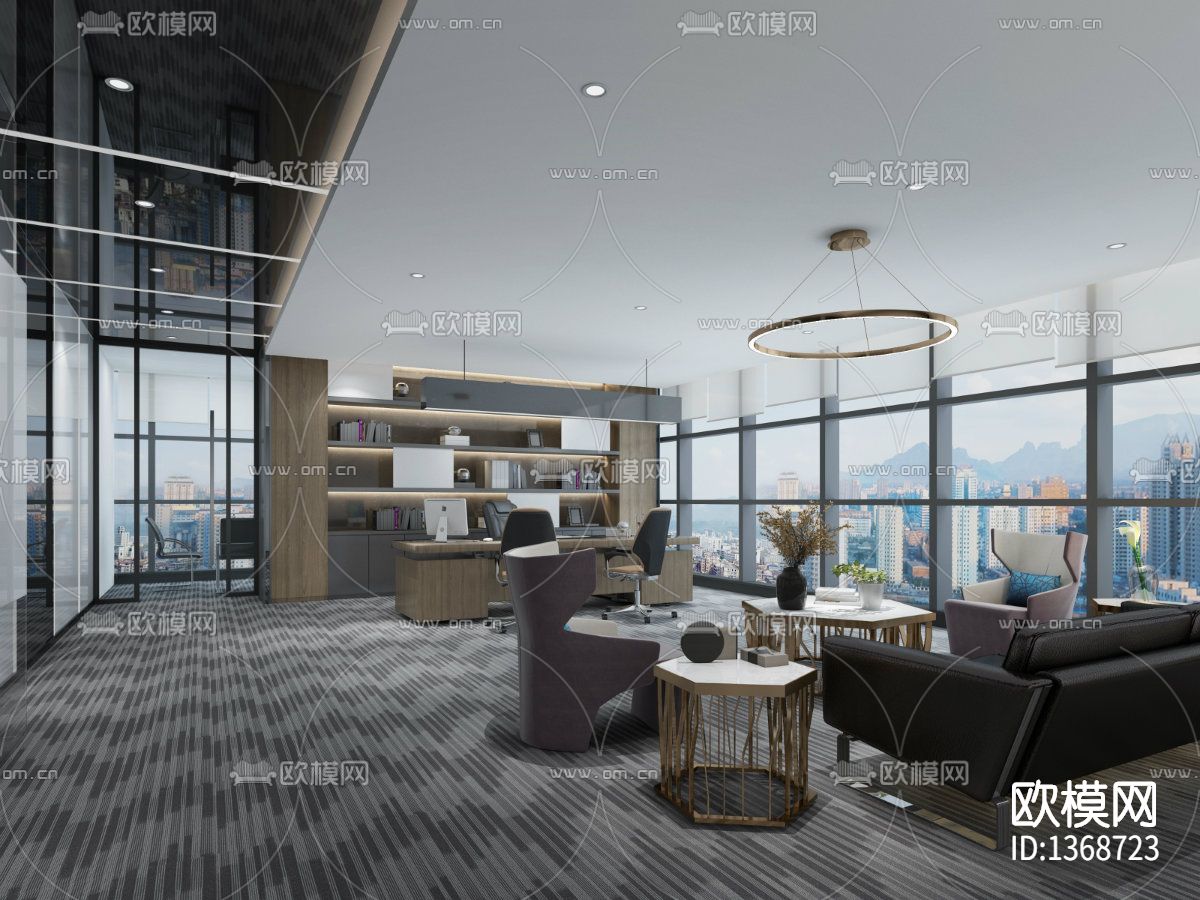 办公空间cad施工图