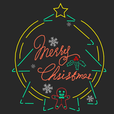  现代商业街店铺霓虹灯su模型 