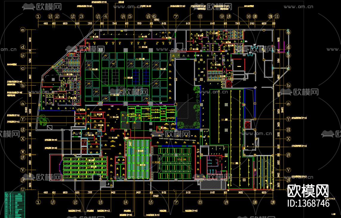 健身房cad施工图下载（渲染图3）