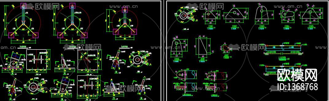 张拉膜cad施工图下载（渲染图8）