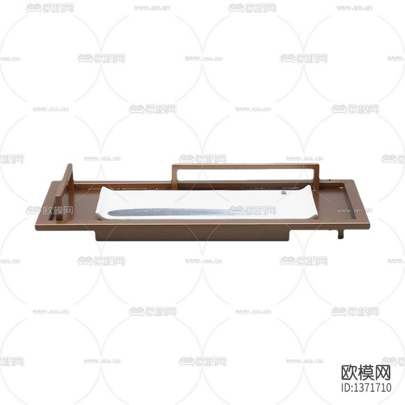 新中式极简创意不锈钢托盘下载