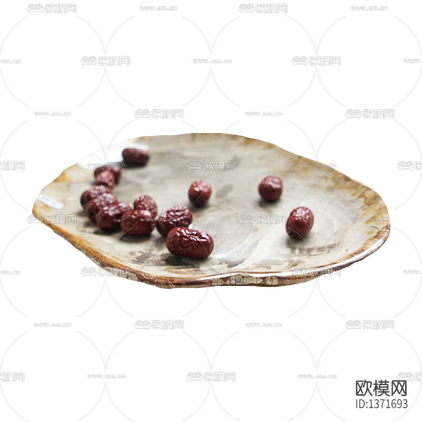 北欧复古木化石托盘
