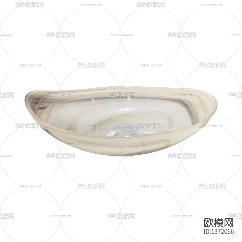 北欧简约透明玻璃托盘