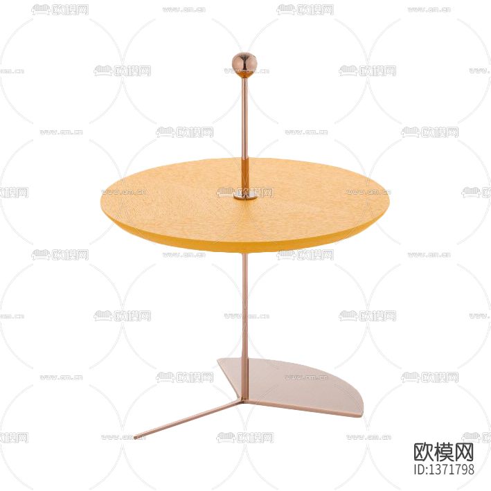 现代轻奢玫瑰金不锈钢蛋糕托盘下载