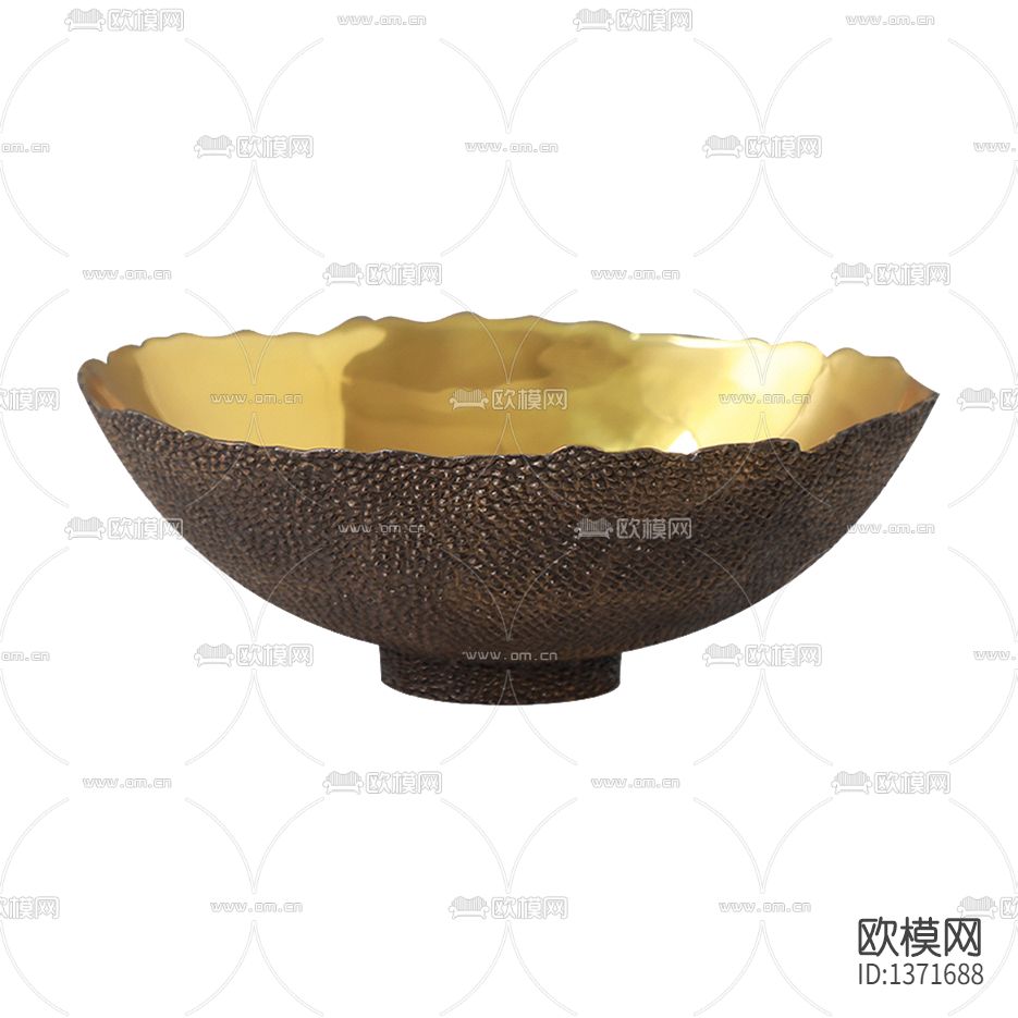 现代轻奢创意金属托盘下载