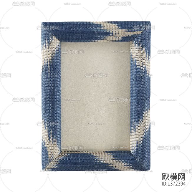 地中海蓝白色创意絣织相框下载