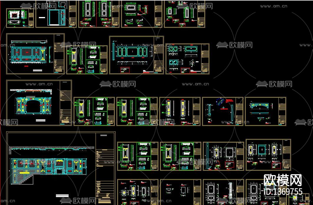 护墙板节点大样下载（渲染图10）