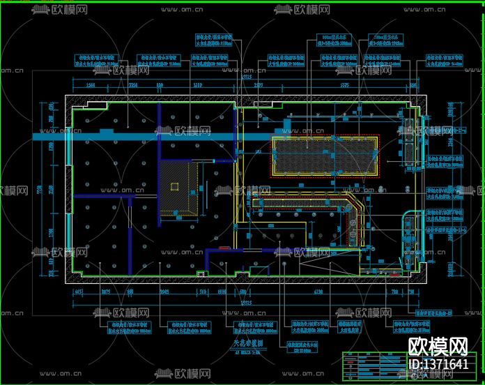 全套西饼店cad施工图下载（渲染图3）