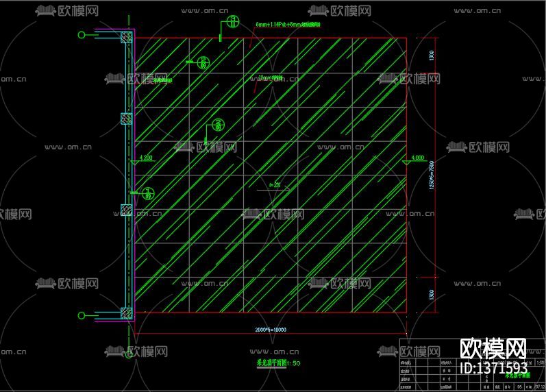 采光顶阳光玻璃房cad施工图下载（渲染图2）