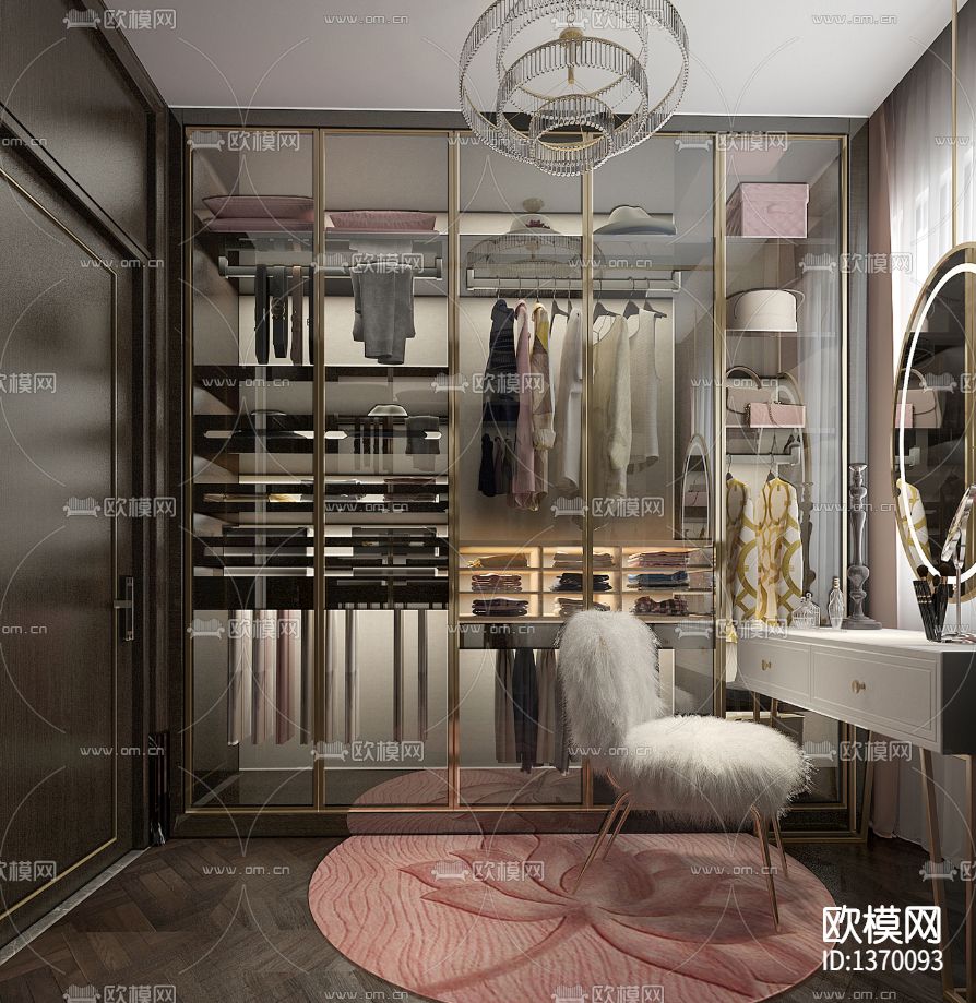 别墅样板间cad施工图下载（渲染图9）